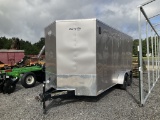 (801)2025 CARRY-ON 7 X 16 T.A. ENCLOSED TRAILER
