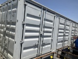 (946)40' HIGH CUBE CONTAINER W/ 4 SIDE DOORS