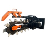 (955)-(A)UNUSED MOWER KING SKID STEER TRENCHER