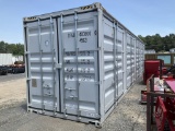 (655)40' HIGH CUBE CONTAINER W/ 4 SIDE DOORS