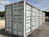 (1190)40' HIGH CUBE CONTAINER W/ 4 SIDE DOORS