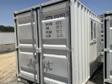 (1193)UNUSED CTTN 12' CONTAINER W/ DOOR & WINDOW