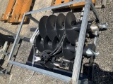 (1066)-(A)UNUSED JCT SKID STEER AUGER W/ 3 BITS