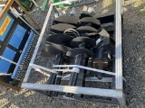 (637)-(A)UNUSED JCT SKID STEER AUGER W/ 3 BITS