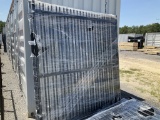(1022)UNUSED 14' WROUGHT IRON ENTRY GATE - PLAIN