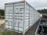 (1056)40' HIGH CUBE CONTAINER W/ 4 SIDE DOORS