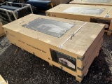 (696)UNUSED 23FT X 22FT DOUBLE GARAGE METAL SHED