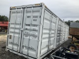 (1093)40' HIGH CUBE CONTAINER W/ 4 SIDE DOORS