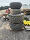 (572)-(A)SET OF KUBOTA TIRES/RIMS