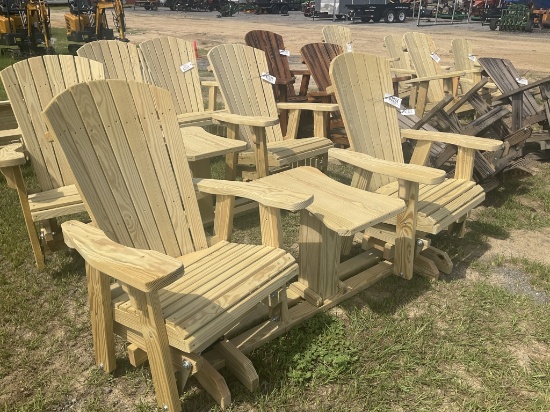 (10)SWIVEL CHAIRS W/ TABLE SETTEE