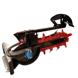 (139)-(A)UNUSED GIYI MINI SKID STEER TRENCHER