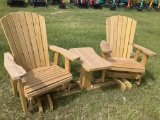 (28)SWIVEL CHAIRS WITH TABLE SETTEE