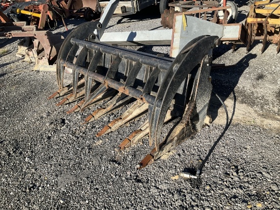 517-74" SKID STEER ROOT RAKE GRAPPLE