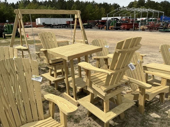 BAR TABLE W/ 2 SWIVEL CHAIRS