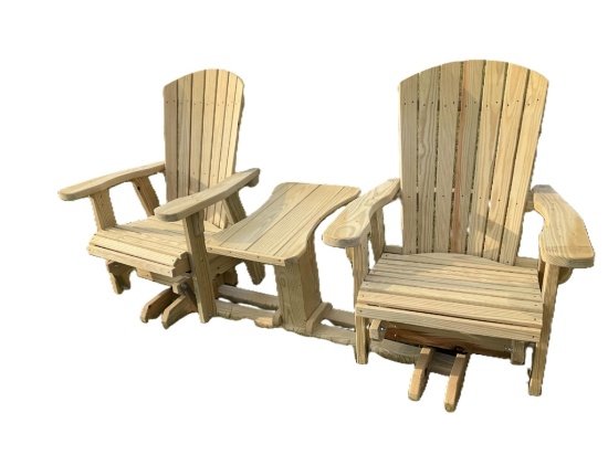 SWIVEL CHAIRS W/ TABLE SETTEE