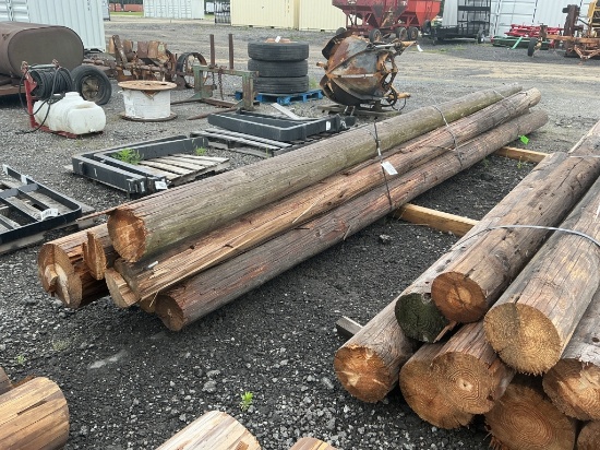 BUNDLE OF 6 - 20FT TELEPHONE POLES