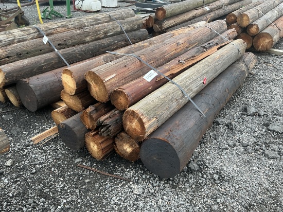 BUNDLE OF 12 - 8FT TELEPHONE POLES