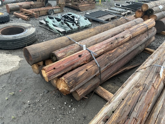 BUNDLE OF 12 - 8FT TELEPHONE POLES
