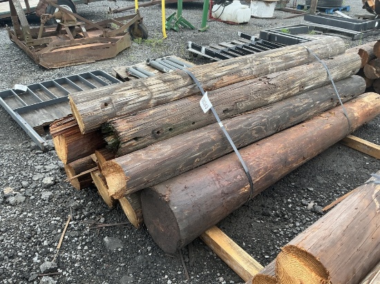 BUNDLE OF 10 - 8FT TELEPHONE POLES