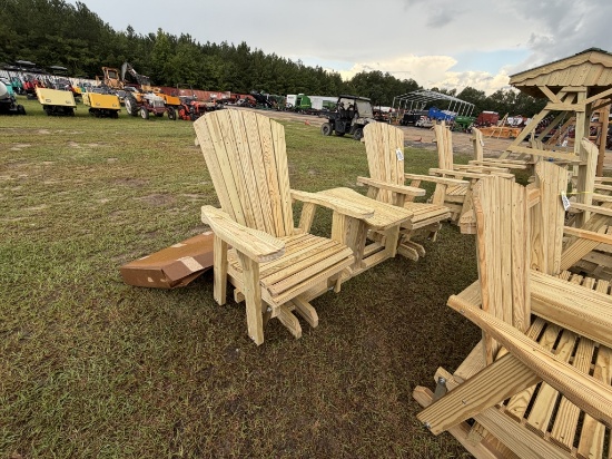 (15B)SWIVEL CHAIRS W/ TABLE SETTEE