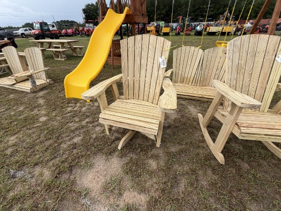 (18)SWIVEL GLIDER CHAIR