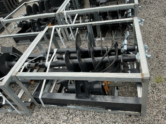(1311)A-UNUSED JCT SKID STEER AUGER W/ 3 BITS