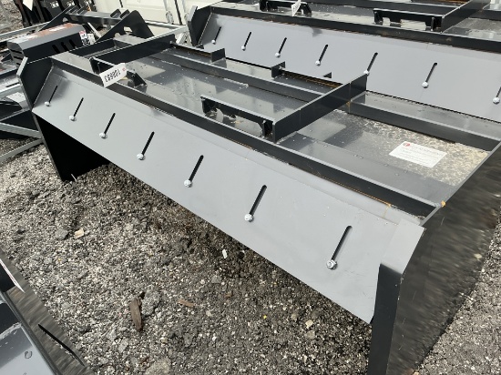 (1204)A-UNUSED JCT 96" SKID STEER PUSHER BOX