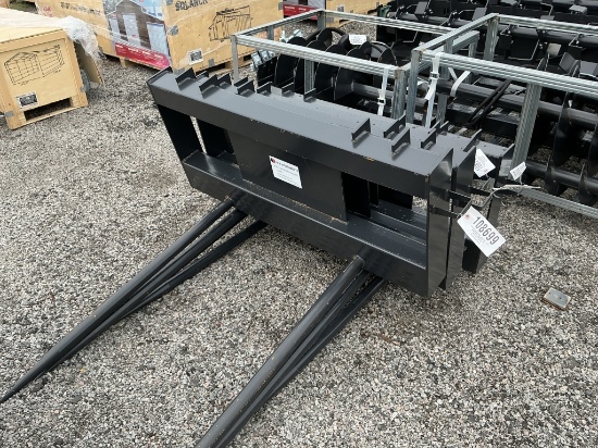 (1334)A-UNUSED JCT SKID STEER BALE SPEAR