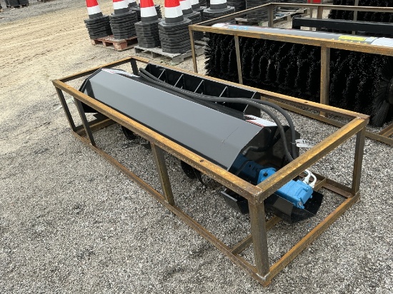 UNUSED MOWER KING 72" SKID STEER ROTARY TILLER