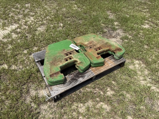 (832)A-(4)John Deere Tractor Weights