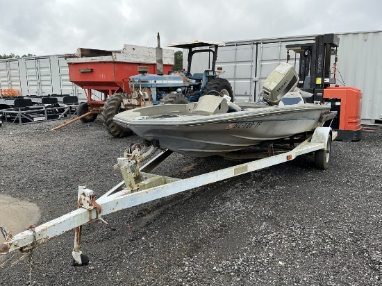 Bass Searcher 14' Boat W/ Suzuki Dt140 2 Stroke