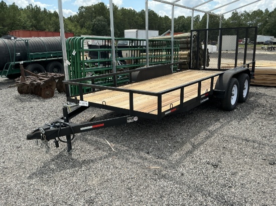 (1005)Clay'S 76" X 16' T.A. Utility Trailer