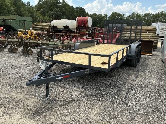 (959)Clay'S 76" X 16' T.A. Utility Trailer