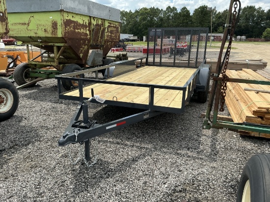 (1029)Clay'S 76" X 16' T.A. Utility Trailer