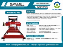 UNUSED AGT YC-32G PORTABLE SAWMILL