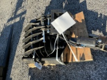 (9)UNUSED AGT MINI EXCAVATOR ATTACHMENTS