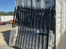 UNUSED SKLP 14' WROUGHT IRON GATE