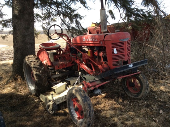 Farmall A tractor w/Woods mower
