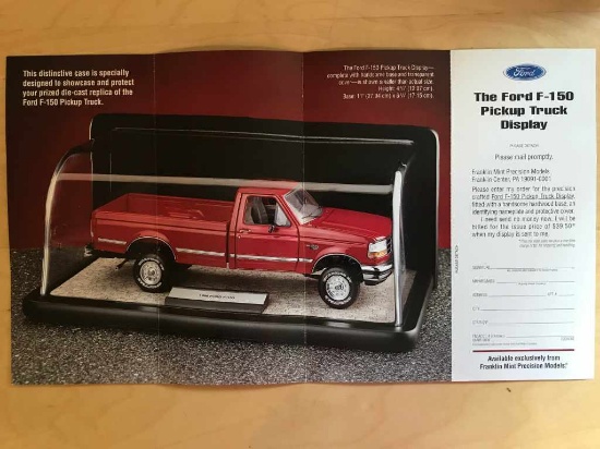 1996 Franklin Mint Ford F-150 Red Pickup