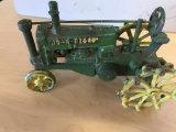 JD Tractor With Spoke Yellow Wheels - No box