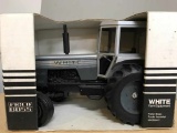 1979 White 2-135 - Round Hole Muffler, Silver Stripes