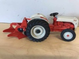 1987 Ford 8-N, Gray and Red with Plow - No box