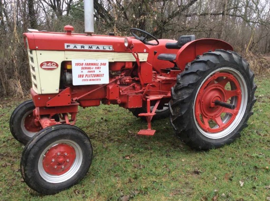 1958 Farmall 340 Serial #1181 | Farm Equipment & Machinery Tractors ...