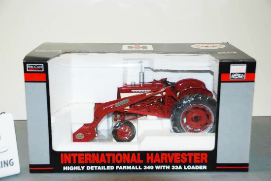 IH Farmall 340 w/33A Loader - SpecCast - Classic Series - Highly Detailed