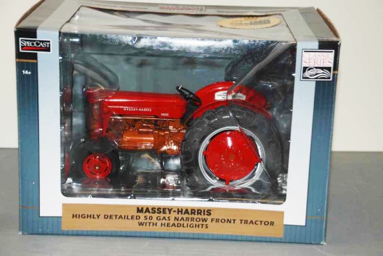 Massey-Harris 50 Gas NF Tractor w/Headlights - SpecCast - Classic Series