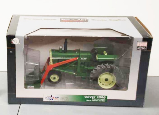 Oliver 1800 Tractor w/New Idea Loader - SpecCast Collectibles - Classic Series