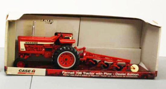 Case IH Farmall 706 Tractor w/Plow - Dealer Edition - Ertl