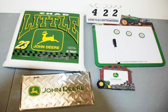 JD Cushion, JD License Plate, JD Magnetic Dry Erase Board - JD Picture Frame