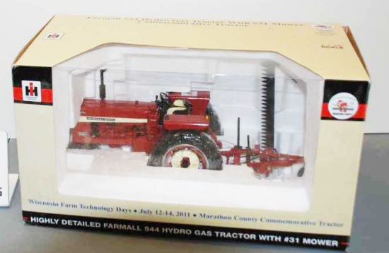 IH Farmall 544 Hydro Gas with #31 Mower - Commemorative Tractor