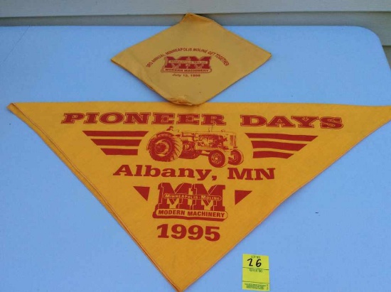 Pioneer Days, Albany, MN handkerchief and napkin